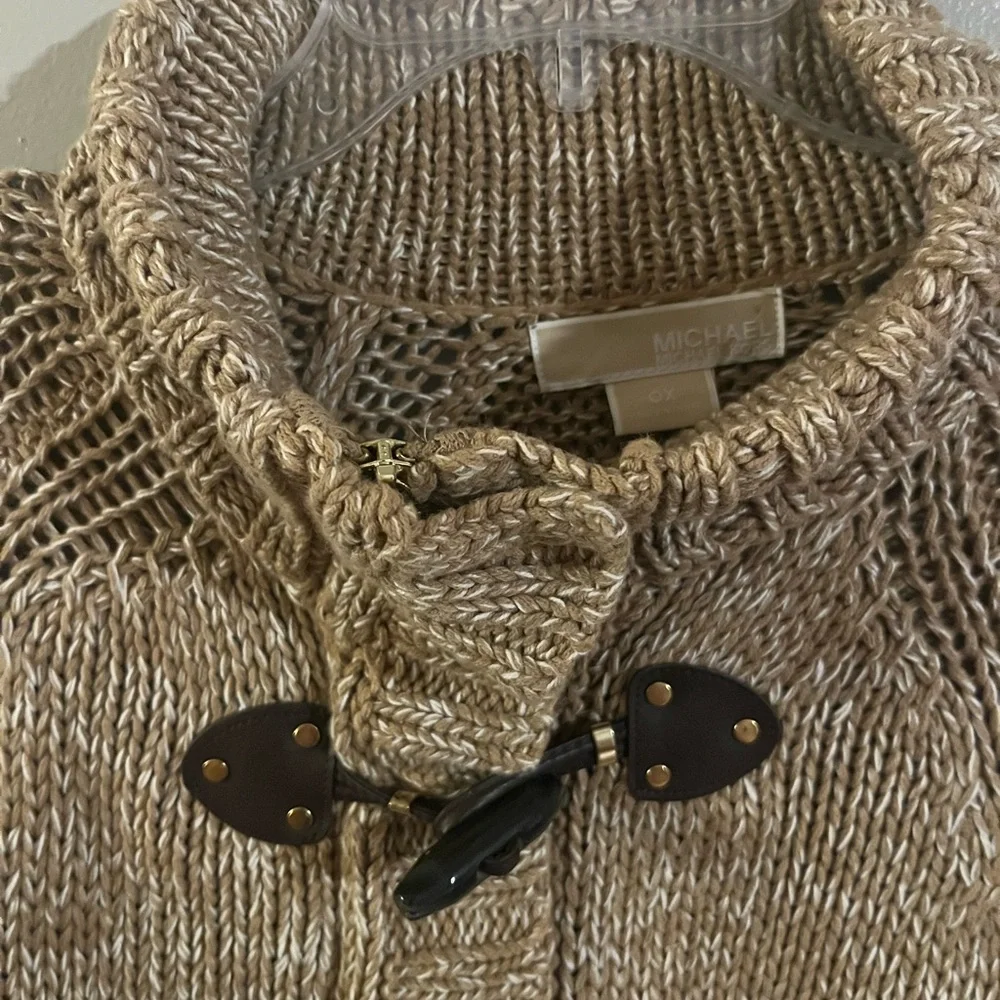 Michael Kors‎ Brown Toggle Cardigan